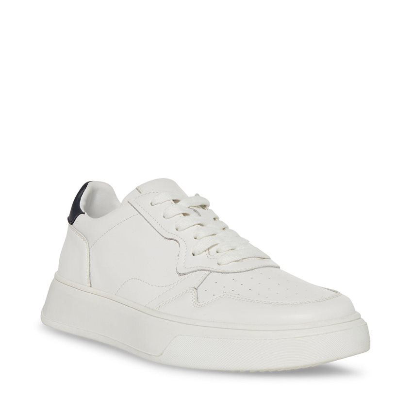 Zapatillas Steve Madden Jorgee Cuero Hombre Blancas | ES DX162E